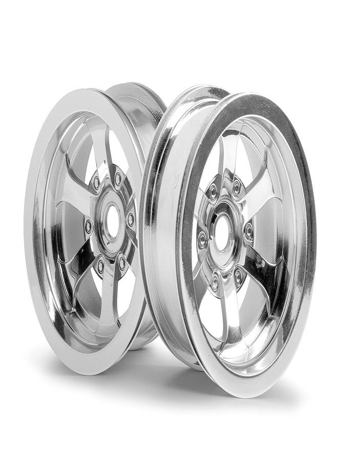 HPI Racing 3087 Scorch 6-Spoke Wheel (2-Piece), Shny Chrome 2.2 Firestorm